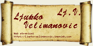 Ljupko Velimanović vizit kartica